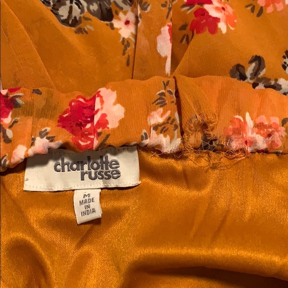 Yellow Floral Skirt - Picture 3 of 4